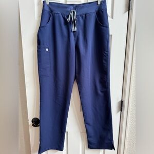 Womens Figs Navy Kade Cargo Scrub Pants XL/ TALL